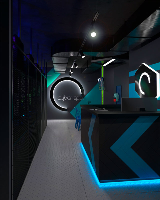3D визуализация кибер клуба