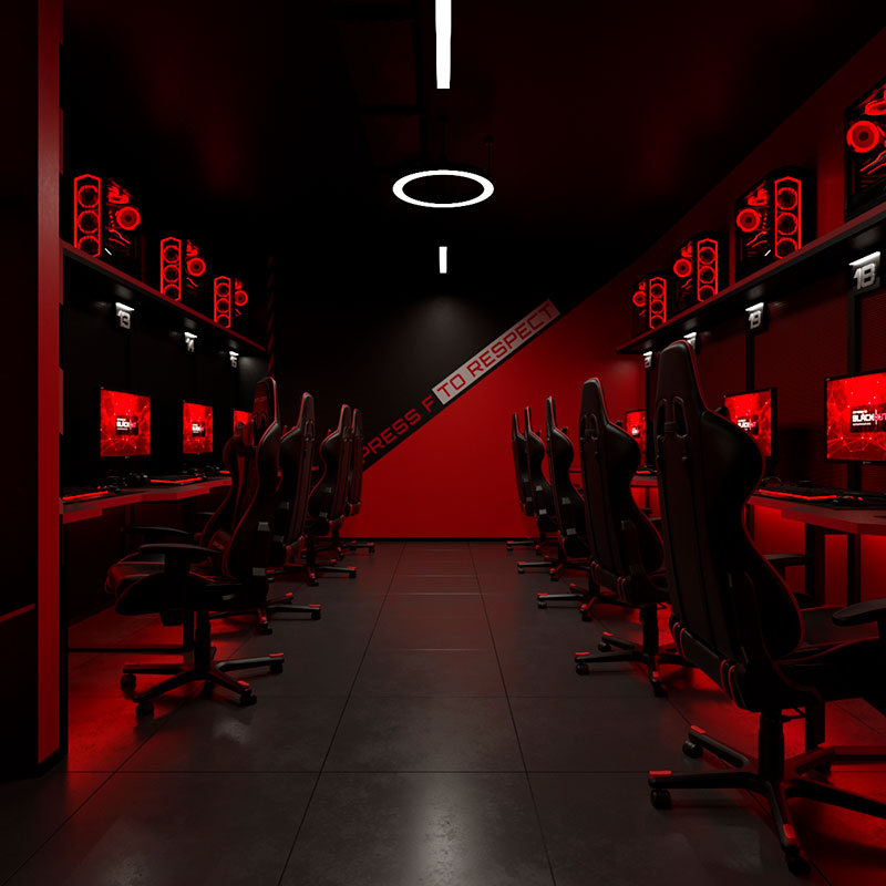 дизайн компьютерного клуба