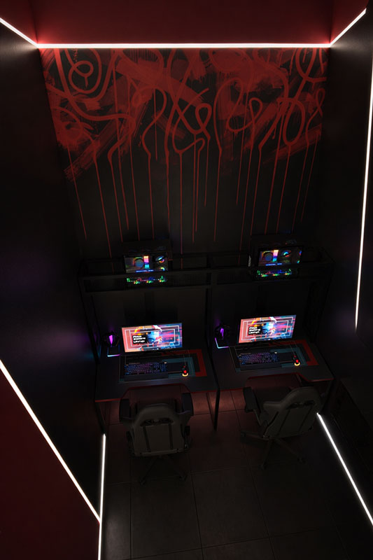 lounge dark interior design