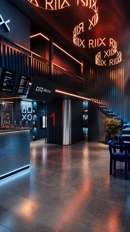 game club lounge design project